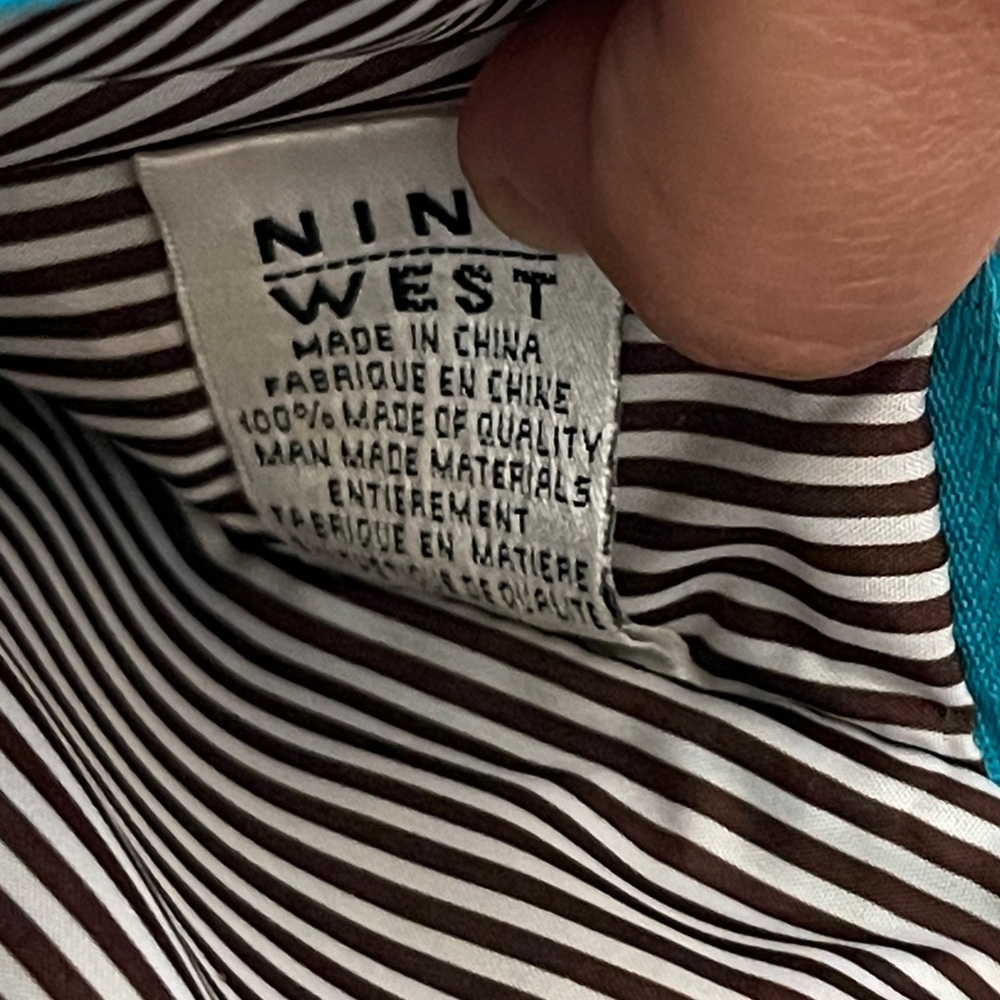 Nine West Ocean Blue Shoulder Bag - Picture 10 of 11